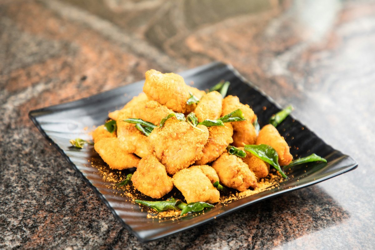 Popcorn Chicken with Crispy Basil