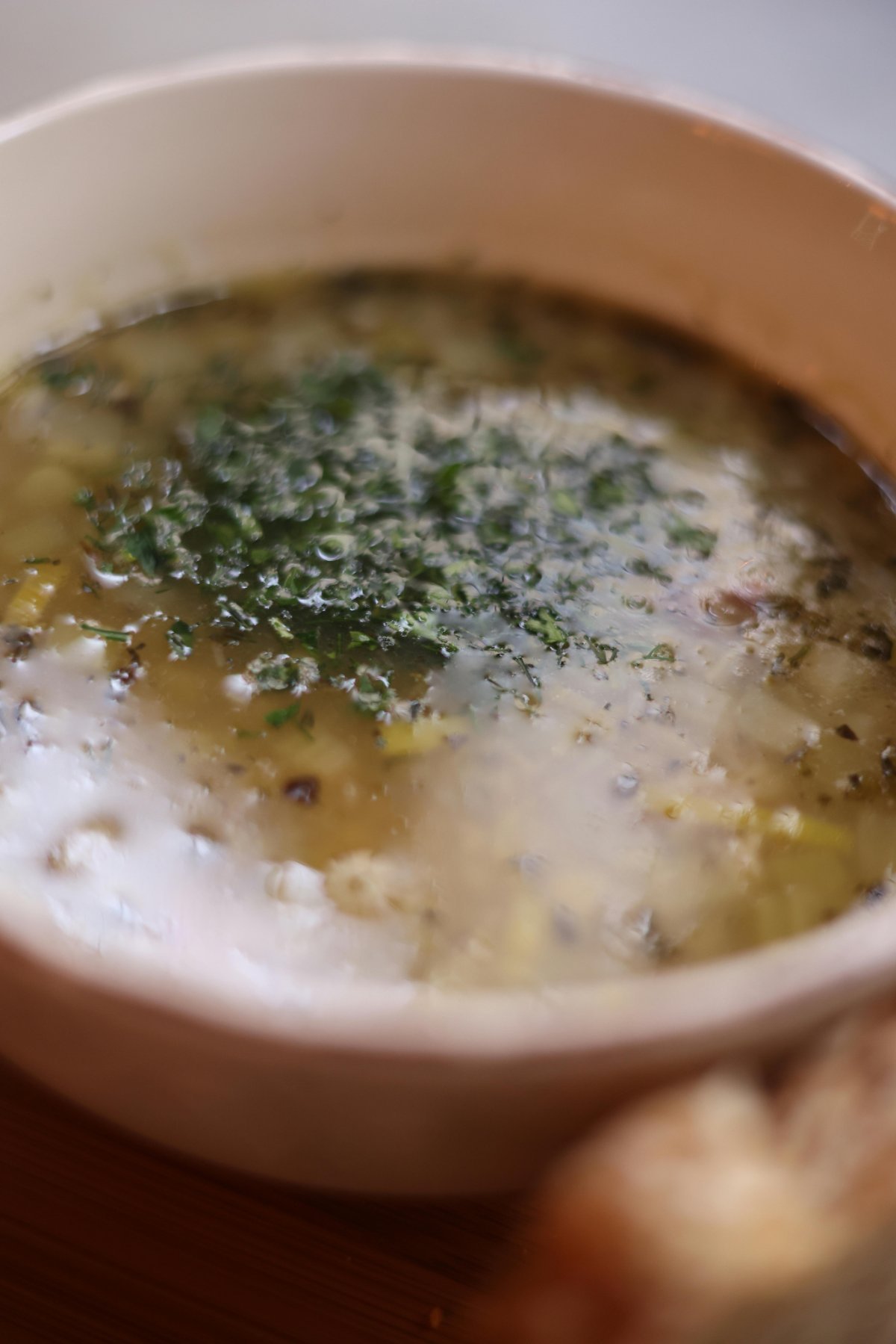 Rustic Cabbage Soup with Farro
